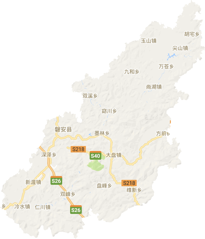 磐安縣電子地圖