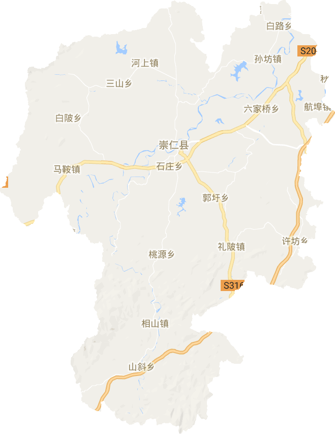 崇仁縣電子地圖