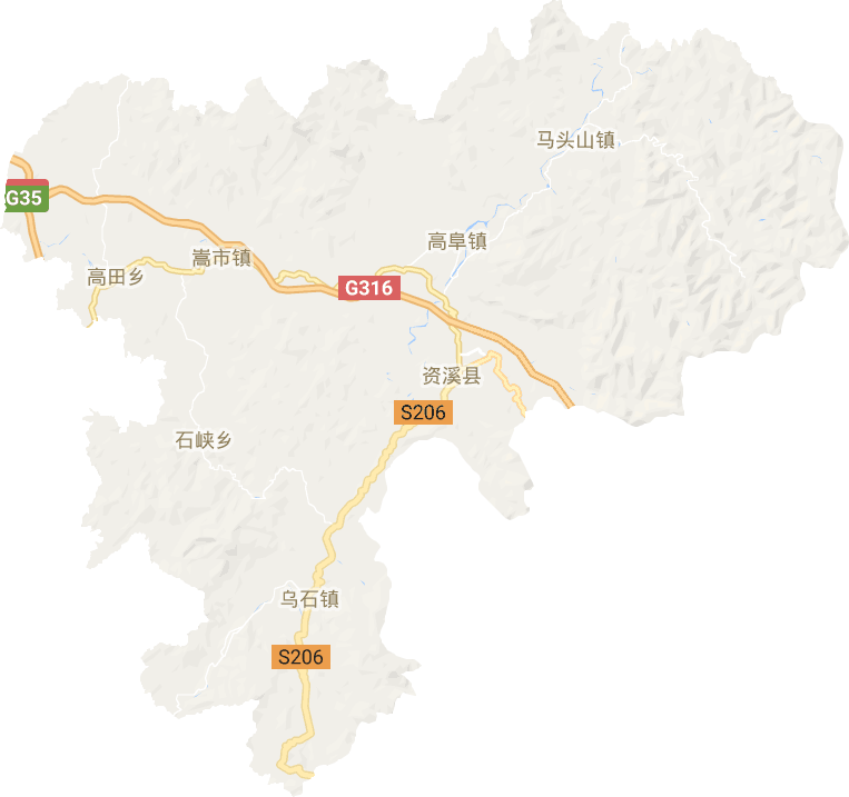 資溪縣電子地圖
