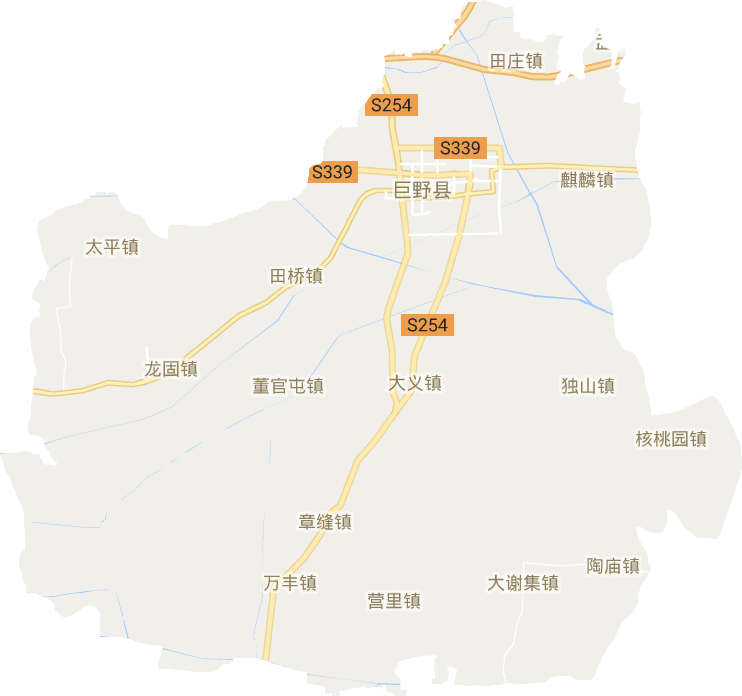 巨野縣電子地圖