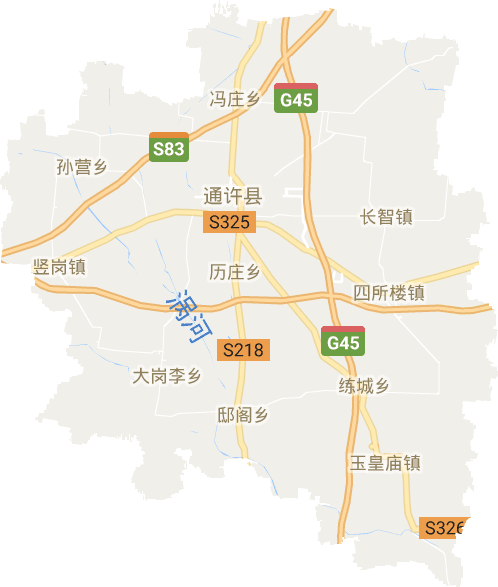 通許縣電子地圖