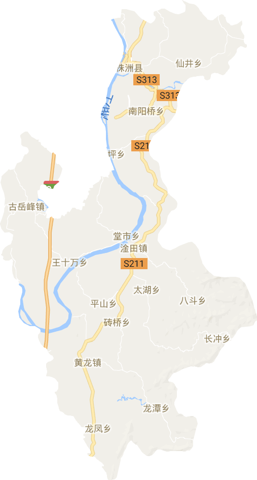 株洲縣電子地圖