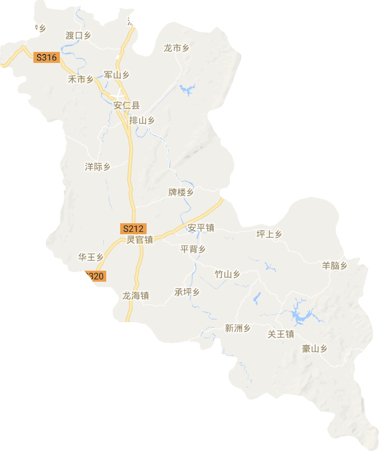 安仁縣電子地圖