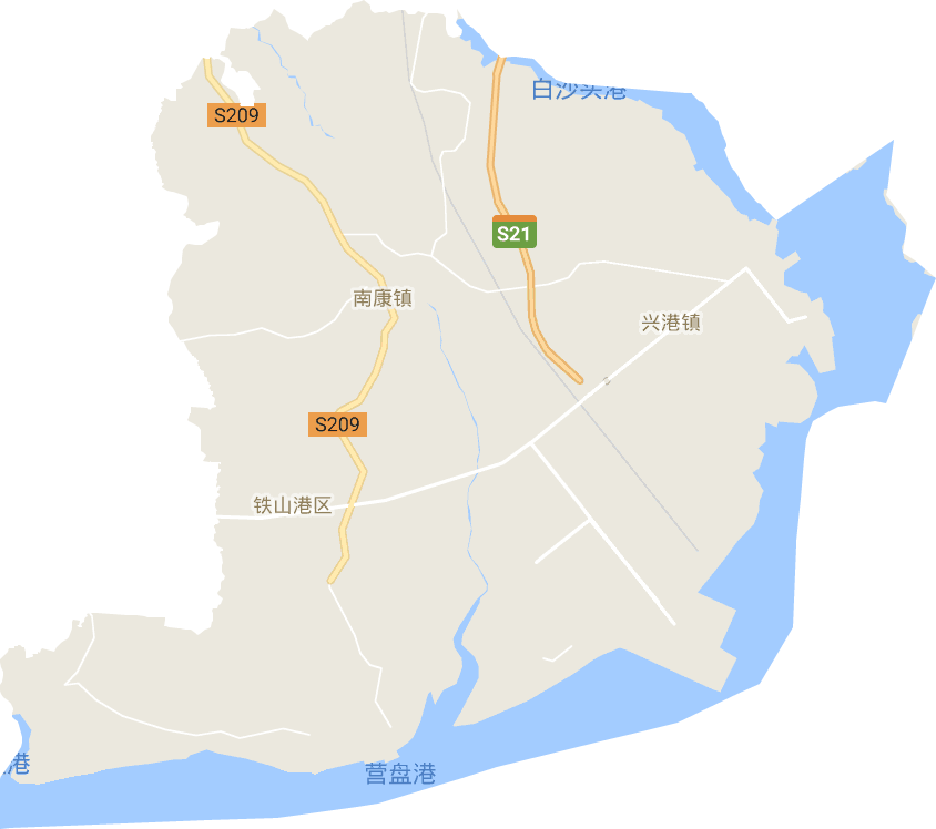鐵山港區(qū)電子地圖