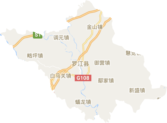 羅江區(qū)電子地圖