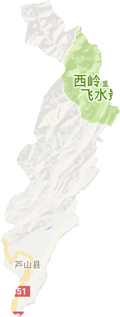 蘆山縣電子地圖