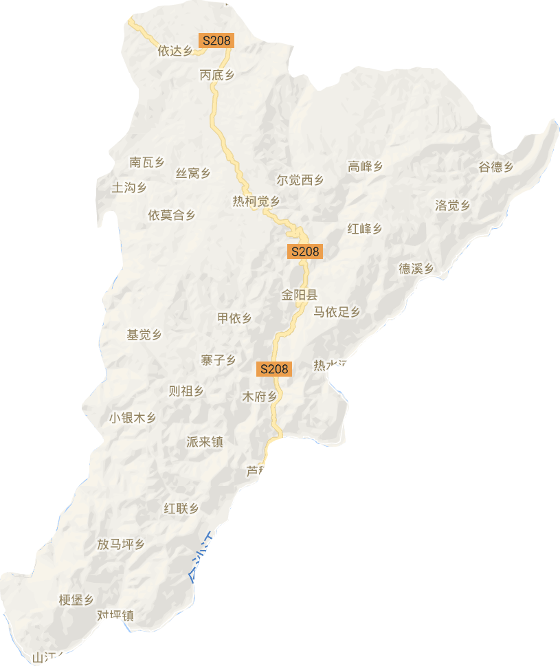金陽縣電子地圖