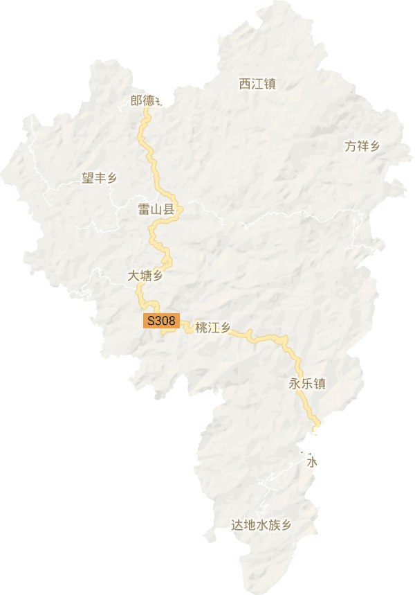 雷山縣電子地圖