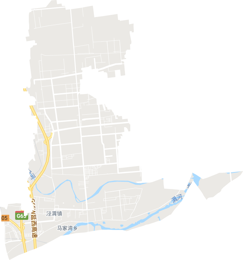 涇渭街道電子地圖