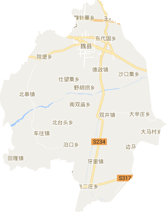 魏縣電子地圖