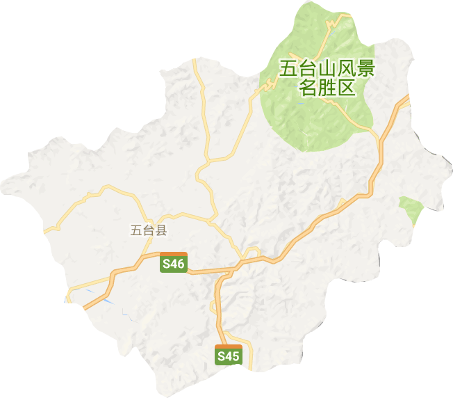 五臺(tái)縣電子地圖