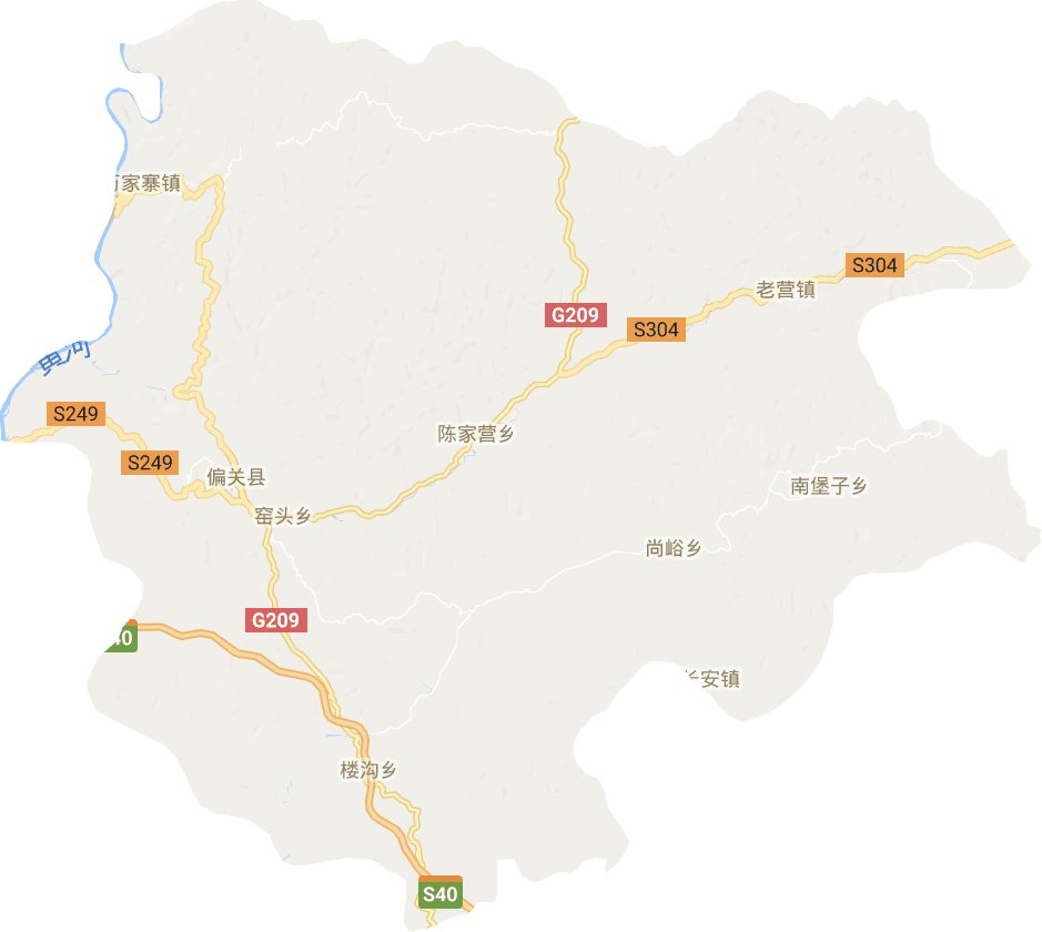 偏關(guān)縣電子地圖