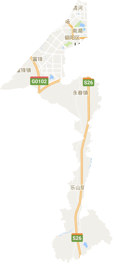 朝陽區(qū)電子地圖