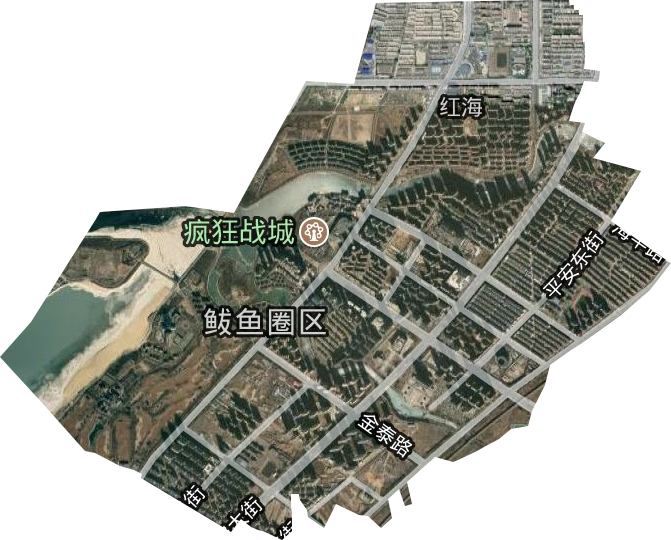 紅海街道衛星圖