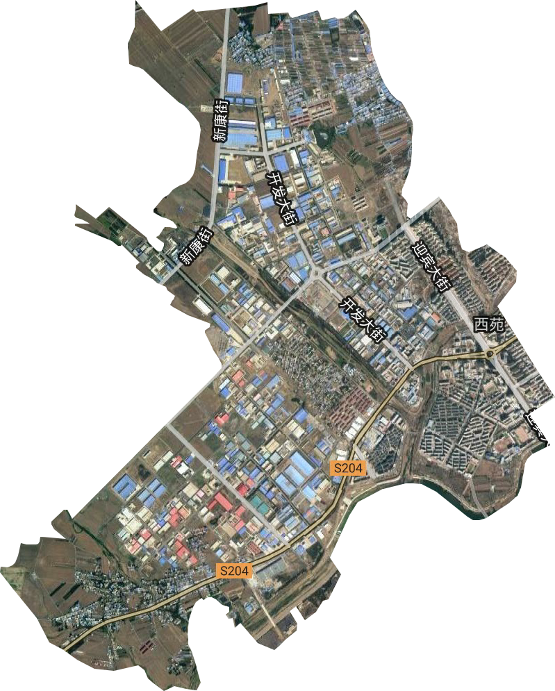 西苑街道衛星圖