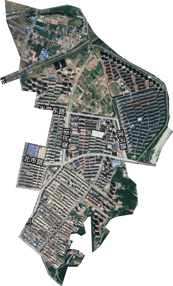 柴河街道衛星圖