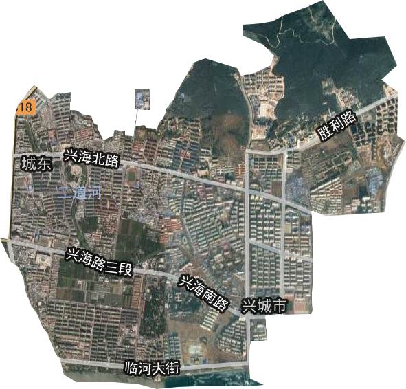 溫泉街道衛星圖
