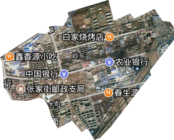 嶺東街道衛星圖