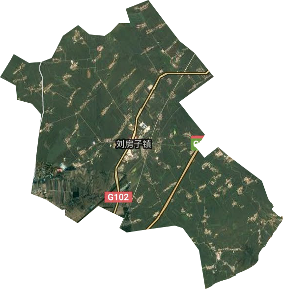 劉房子街道衛星圖
