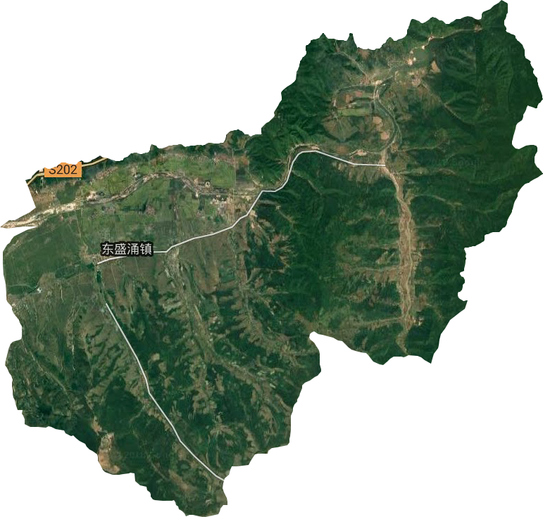 東盛涌鎮衛星圖