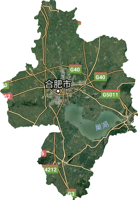 合肥市衛星圖