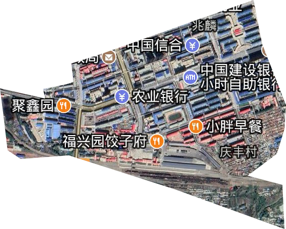 兆麟街道衛星圖