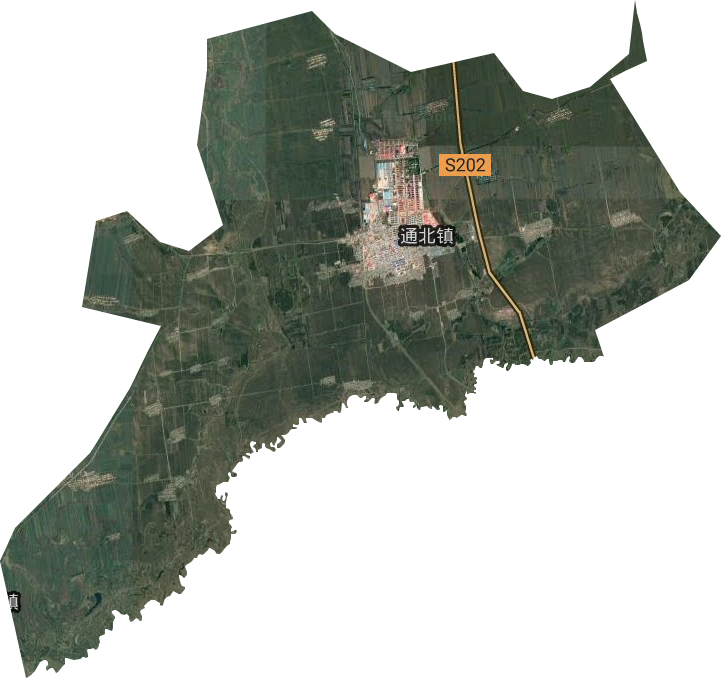 通北鎮衛星圖