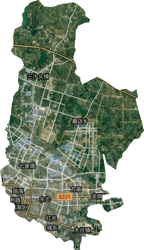 瑤海區衛星圖