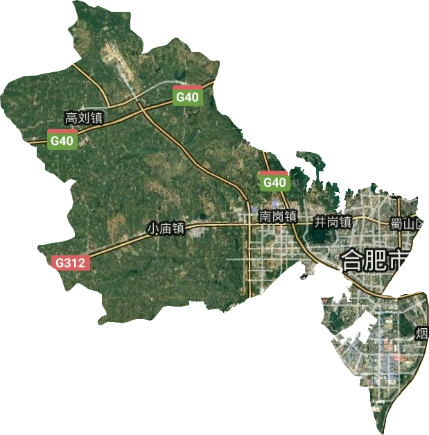 蜀山區衛星圖