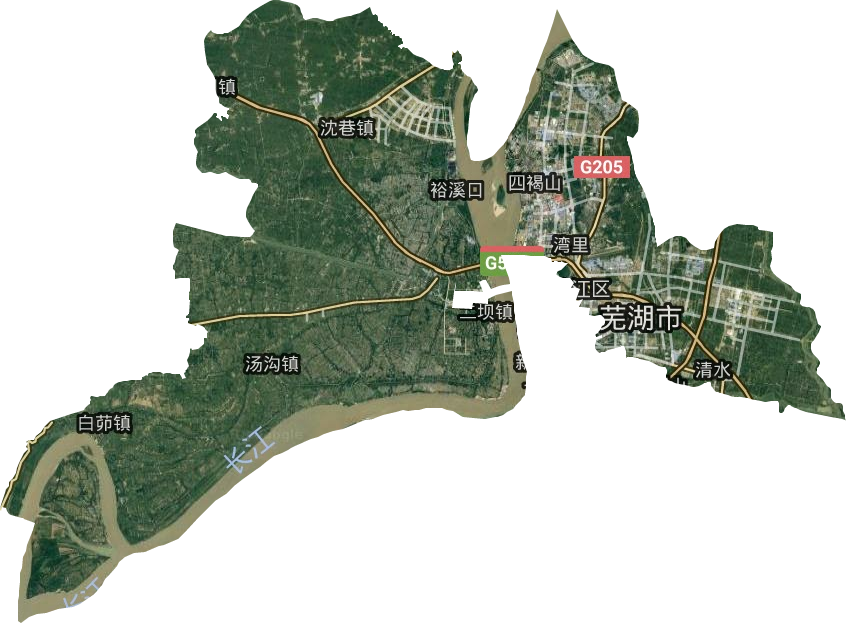 鳩江區衛星圖