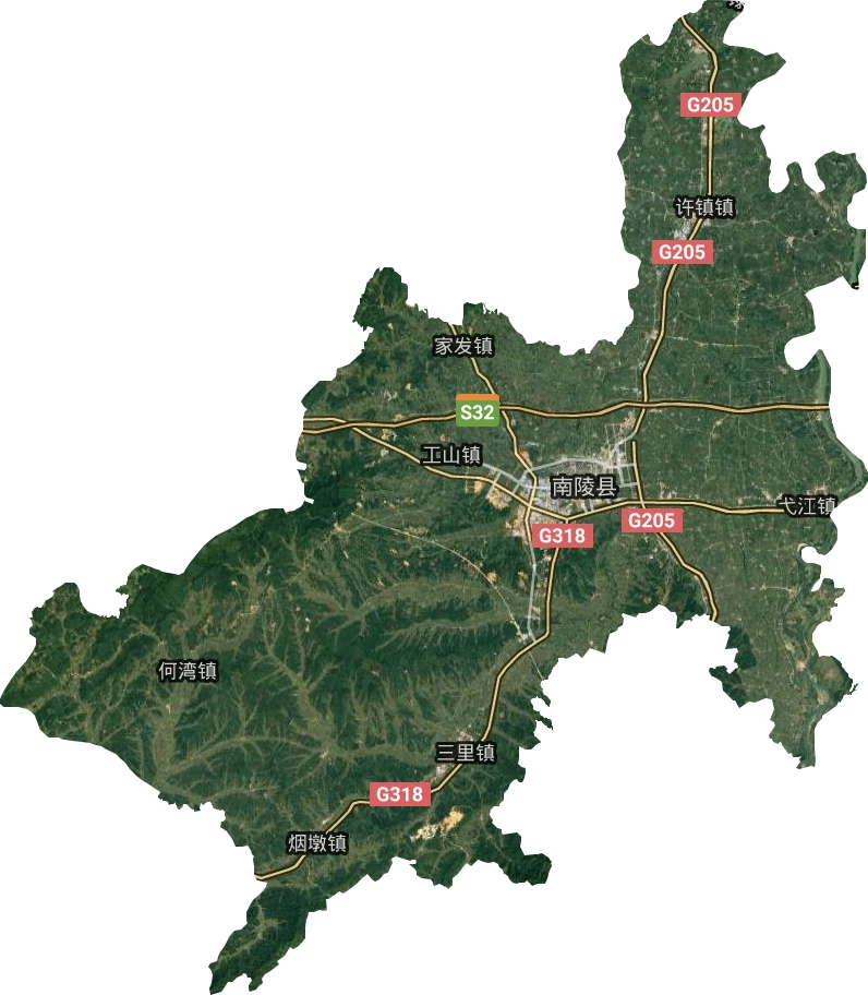 南陵縣衛(wèi)星圖