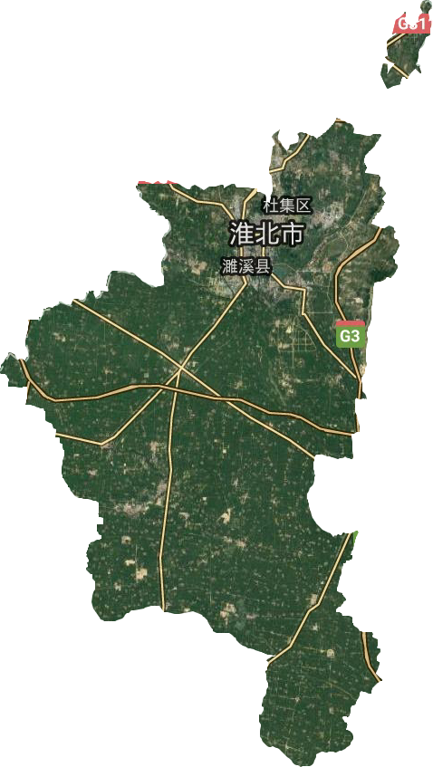 淮北市衛星圖