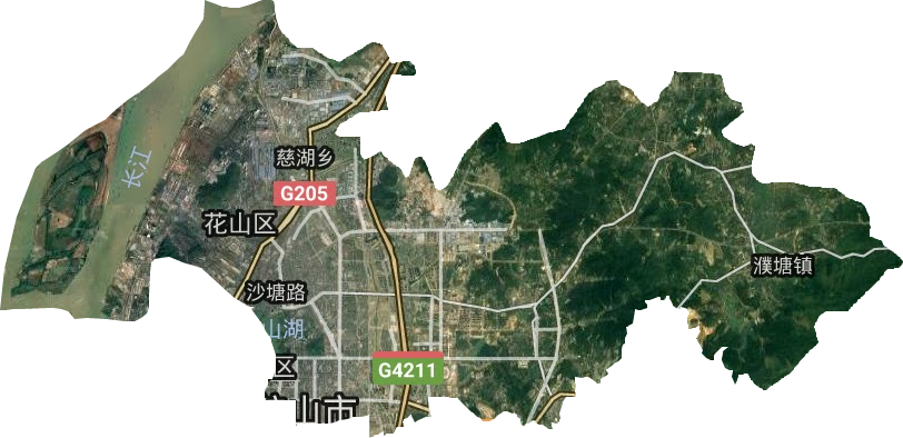 花山區衛星圖