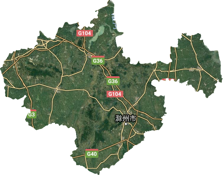 滁州市衛(wèi)星圖