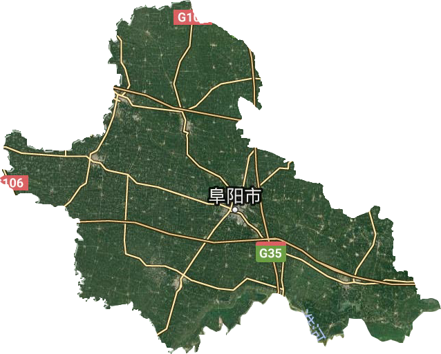 阜陽市衛(wèi)星圖