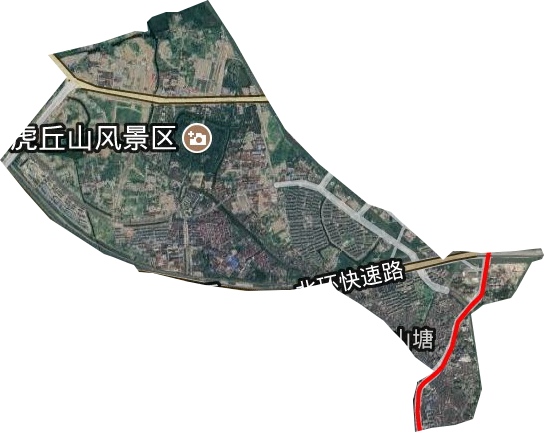 虎丘街道衛星圖