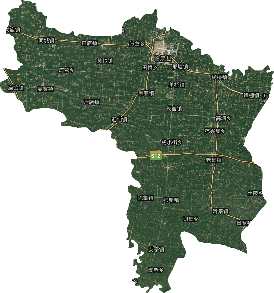臨泉縣衛星圖