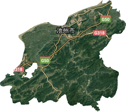 貴池區衛星圖