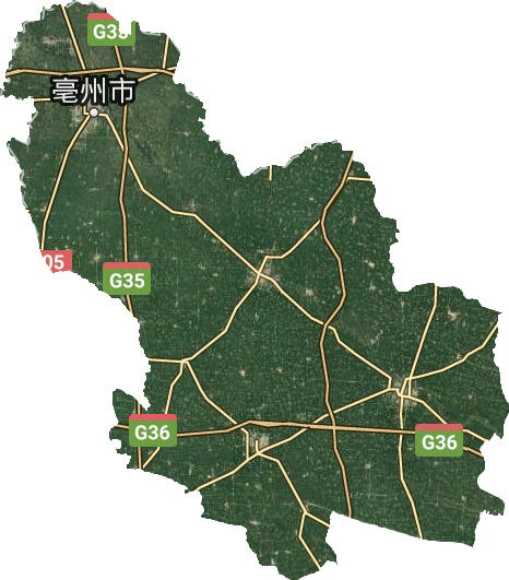 亳州市衛星圖