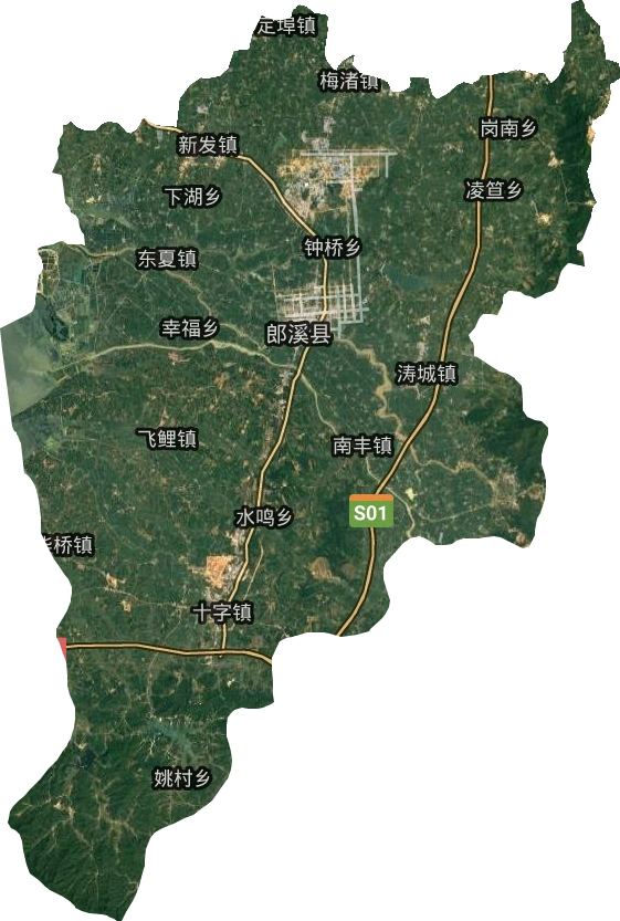 郎溪縣衛星圖