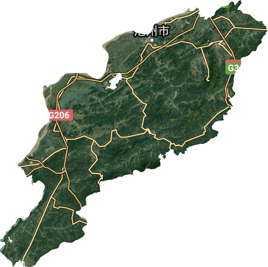 池州市衛星圖