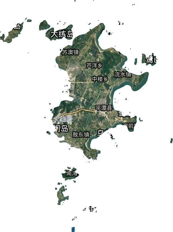 平潭縣衛星圖