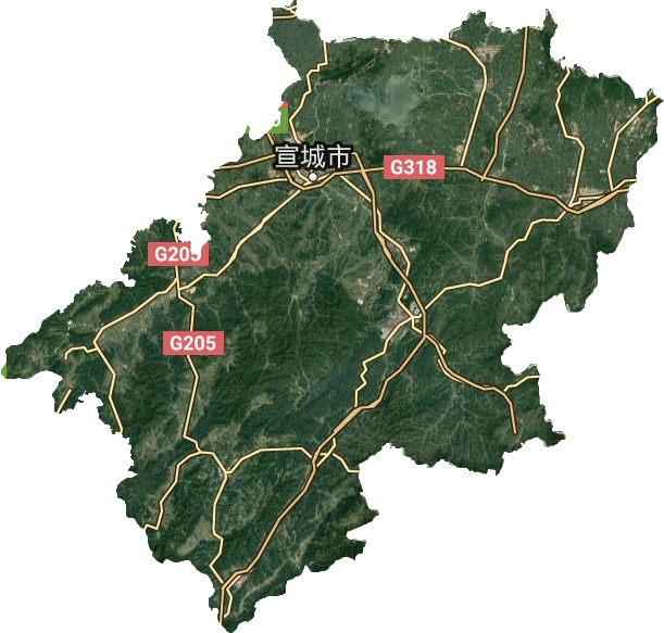 宣城市衛(wèi)星圖