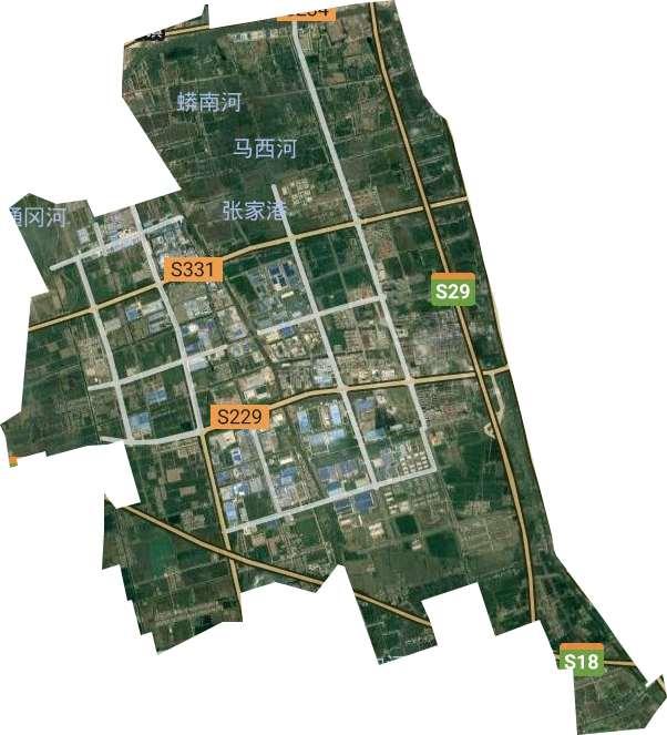 鹽龍街道衛星圖