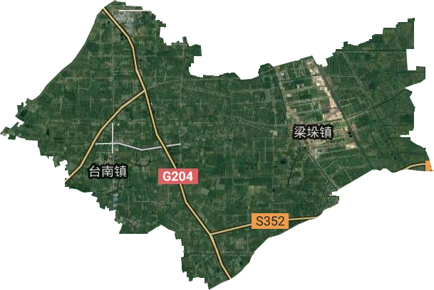 梁垛鎮衛星圖