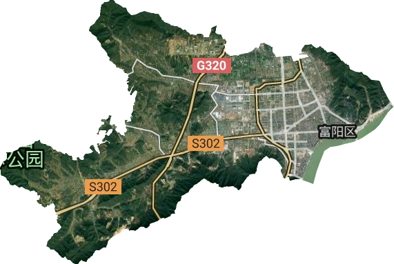 富春街道衛(wèi)星圖