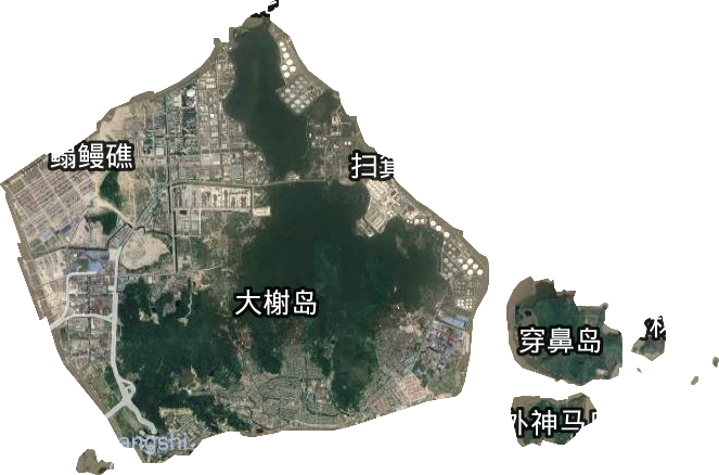 大榭街道衛星圖