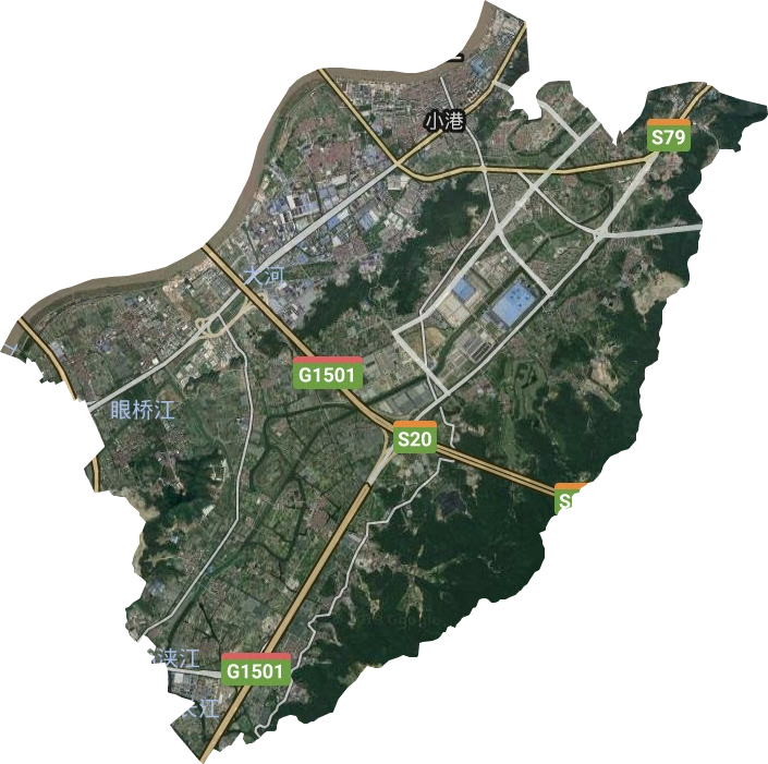 小港街道衛星圖
