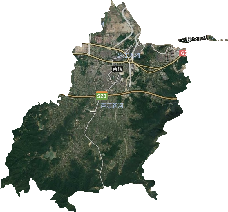 柴橋街道衛星圖