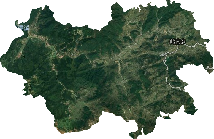嶺南鄉衛星圖